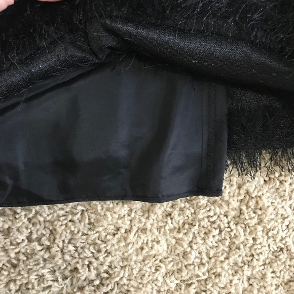 W by Worth Black dress with frill bottom - Picture 4 of 7